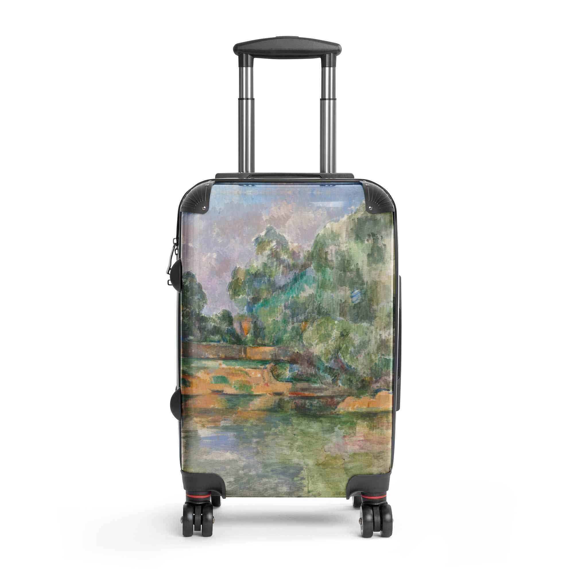 Paul Cezanne View of the Seine Reflections Hard-Shell Suitcase - Stylish and Durable Travel Companion - Rosetta Creative Boutique